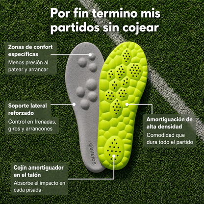 Plantillas Solane® – Juega más tiempo, sin dolor